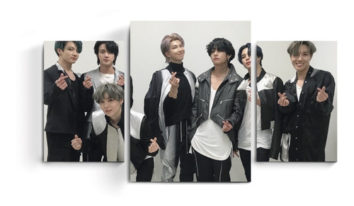 Cuadros Tripticos Bts Musica K Pop Banda Surcoreana Boys