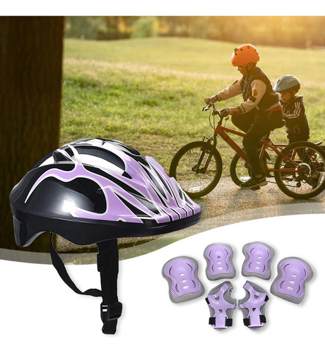 Juego 7 Rodilleras Y Coderas Para Casco Seguridad Para Niños