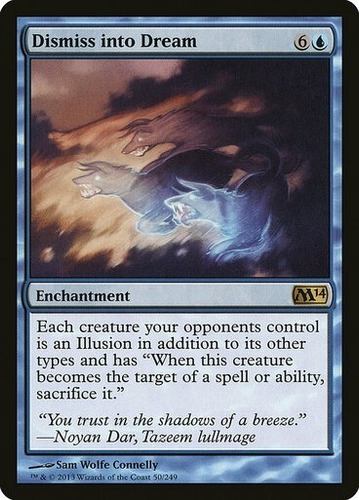 Magic Mtg Dismiss Into Dream Magic 2014 Core Set (foil)