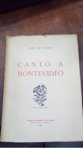Libro Canto  A Montevideo  Autografiado
