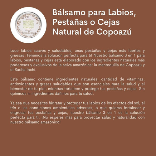 Imagen 4 de 4 de Bálsamo Pestañas Cejas Labios - g a $2417