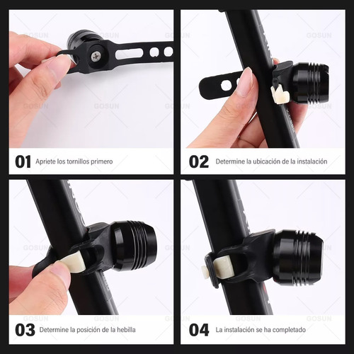 Hispeed Luces Delanteras Y Traseras Impermeables Para Bicicleta 300 Lm