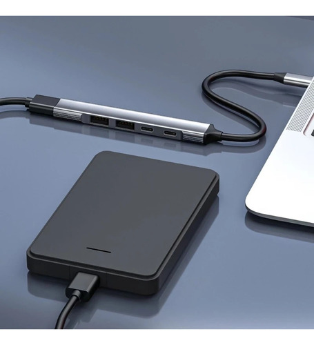 Hub Usb-c 5 Portas 5 Gbps Com Pd - Zhq-22