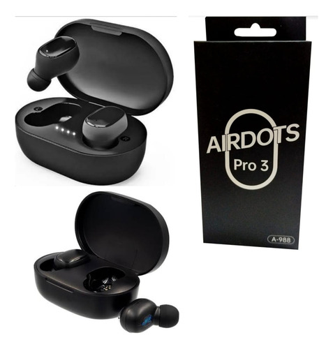 Fone De Ouvido Airdots Pro3 Budlight Bluetooth V5.1 Original Preto