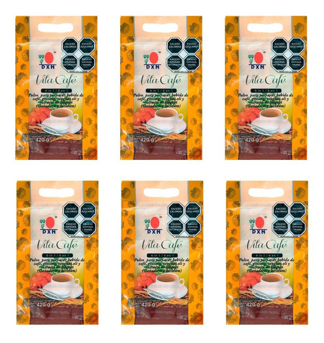 Vita Cafe 6 En 1 Dxn Con Ganoderma Lucidum Ginseng 6 Bolsas