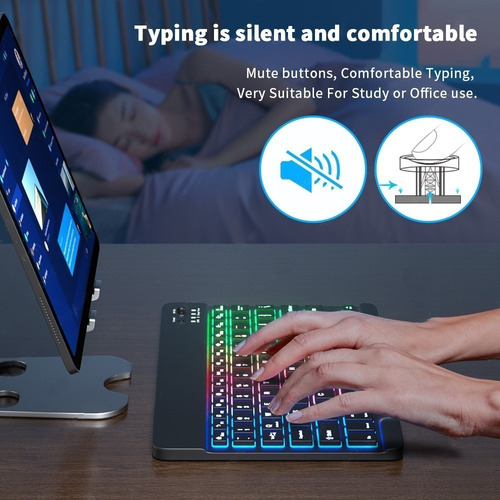 Juego De Teclado Y Mouse Inalámbricos Goojodoq Para iPad