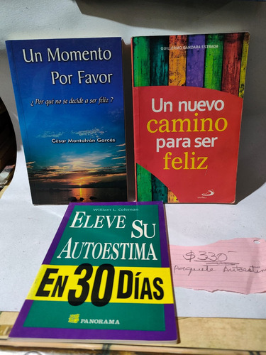 Paquete Autoestima 3 Libros Un Nuevo Camino Para Ser Feliz