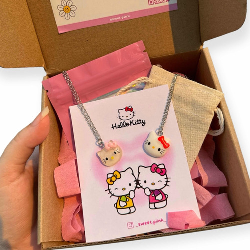 Collares De Amistad De Hello Kitty Para Ti Y Tu Mejor Amiga