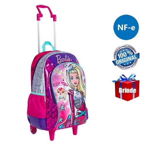 Kit Barbie Aventura Tamanho Grande Original Mochila + Brinde