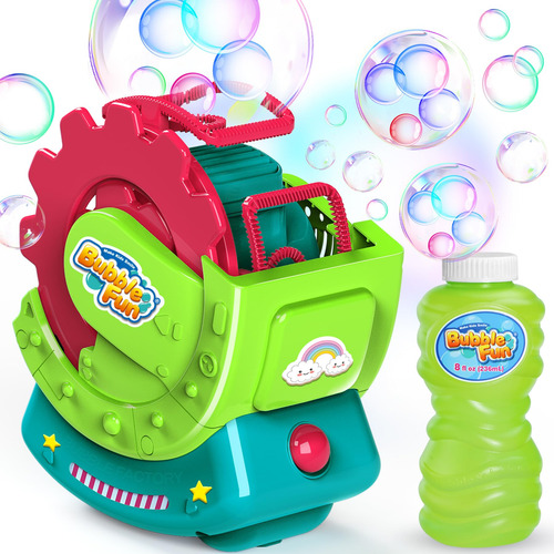 Máquina De Burbujas Para Niños Con Solución De 240 Ml Color