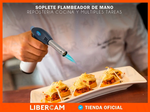 Imagen 9 de 10 de Soplete Flambeador Soldador Con Encendido Electronico A Gas