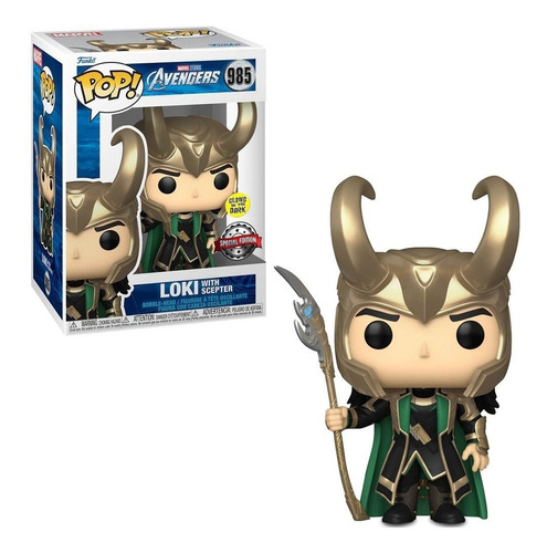 Imagen 1 de 1 de Funko Pop Loki - Loki With Scepter (glow)