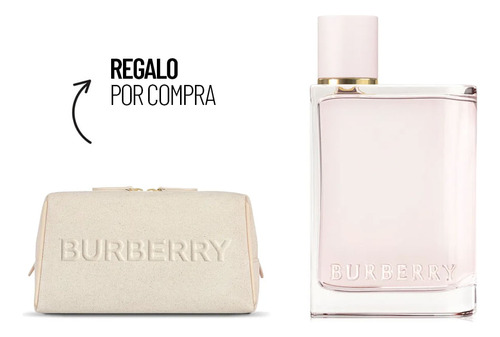 Kit Perfume Mujer Burberry Her Edp 50 Ml + Pouch Corp 