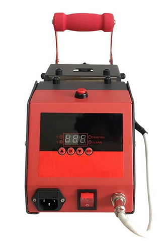 Imagen 2 de 3 de Estampadora sublimadora Policart 2 en 1 negra y roja 220V