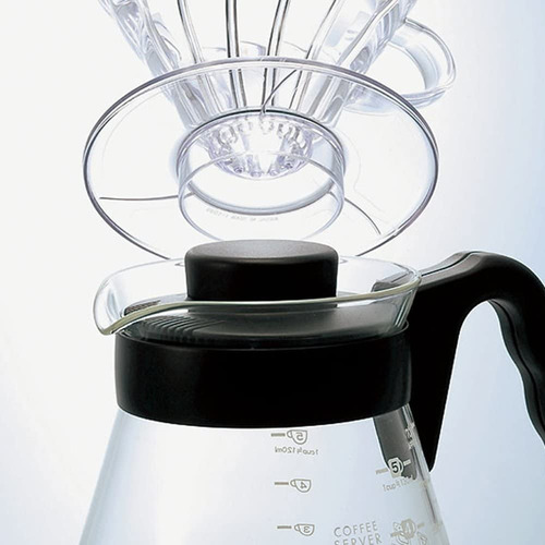 Imagen 4 de 4 de Hario V60 Jarra Servidora Range Server 700 Ml Negra/ Vcs-02b