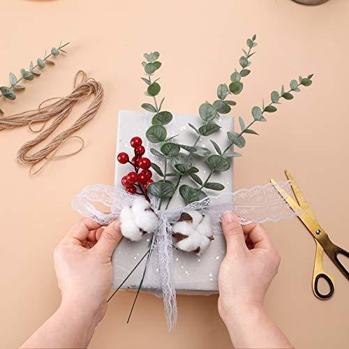 Cewor 24pcs Tallos De Hojas De Eucalipto Artificiales Ramas