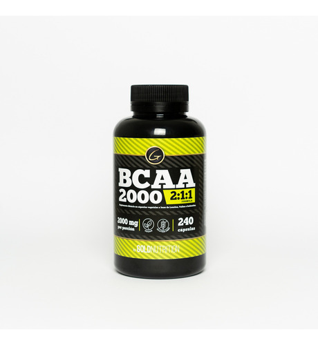 Aminoácidos - Bcaa 240 Caps 2:1:1 2000 Mg - Gold Nutrition Sabor Sin Sabor