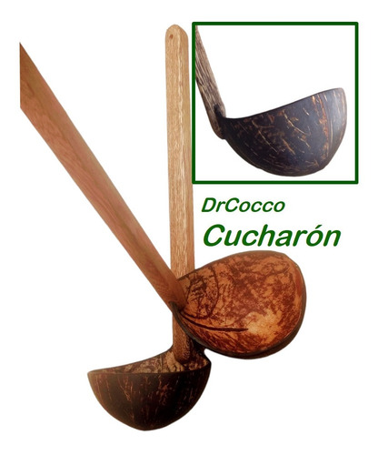 Cucharón De Coco Madera(drcocco) Ecologico, Handmade 1pieza