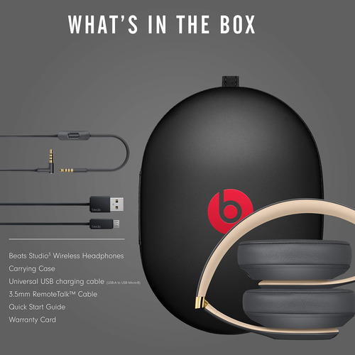 Fone De Ouvido Sem Fio Beats Studio3 Com Cancelamento De Ruí