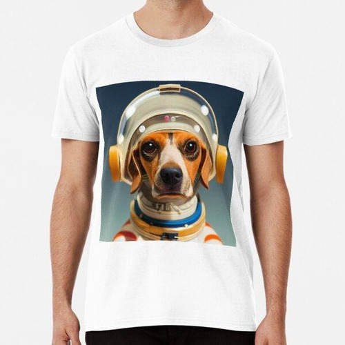 Remera Beagle Con Ropa De Astronauta Algodon Premium