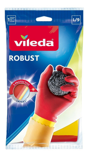 Vileda Fuerte Guantes Limpieza 3 Capas Resistencia Local