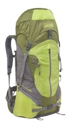 Maleta Morral Para Camping Mochila Tolima 60 L Verde Coleman