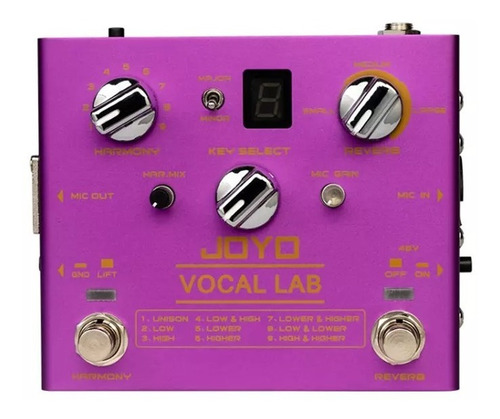 Imagen 1 de 4 de Pedal Joyo Vocal Lab - En Chile