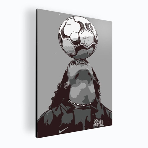 Cuadro Decorativo Moderno Poster Mural Ronaldinho 42x60 Mdf