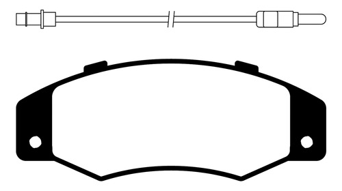 Pastilla Freno Litton Del Renault 21 1992 1997 Con Sensor Re