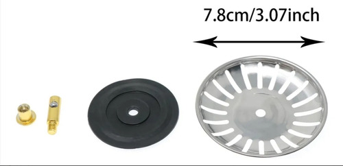 Tapon Metalico Colador Lavaplatos Fregadero Cocina Filtro