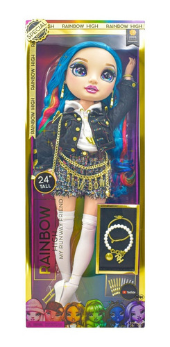 Imagen 3 de 6 de Rainbow High 60cm Amaya Raine Pelo Arcoiris Edicion Especial