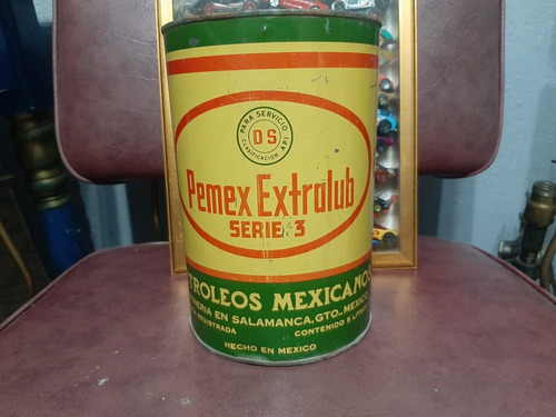 Antigua Lata De Aceite Pemex Gde. 5 Litros 