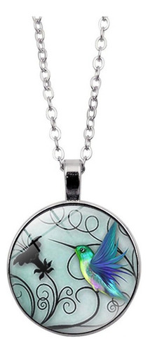 * Collar Y Joyas De Colibrí, Collar De Colibrí Azul P 1822