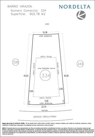 Imagen 10 de 10 de Terreno Lote En Venta Ubicado En Virazón, Nordelta, Tigre