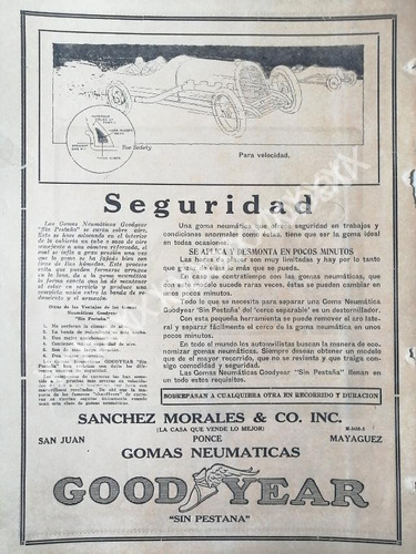 Cartel Retro Antiguo De Llantas Goodyear 1920 /61