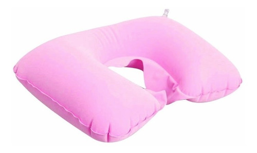 Almohada Inflabe Para Viaje Azul Rosa O Gris