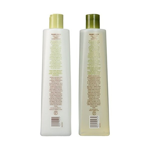 Trader Joe Árbol De Té Tingle Champú Y Acondicionador, 16 Oz