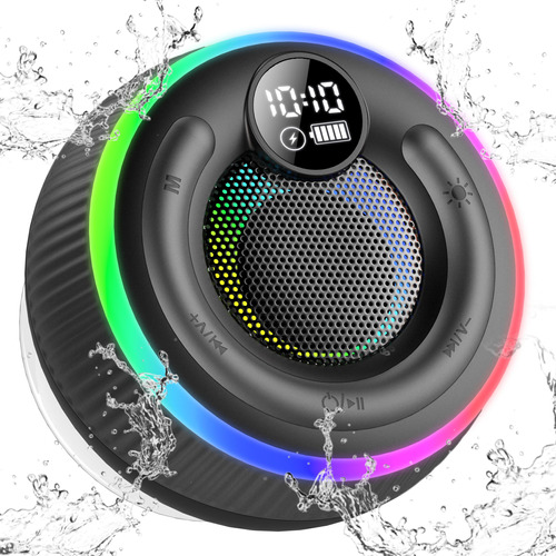 Pomuic Altavoz De Ducha Bluetooth, Altavoz Inalambrico Porta