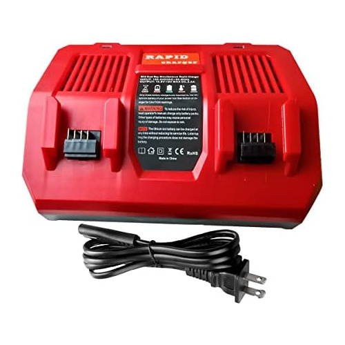 Del Cargador Rápido Doble Milwaukee M18 48591812 Bater...