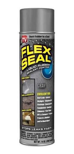 Flex Seal Sellador Spray 396 Gr Color Gris