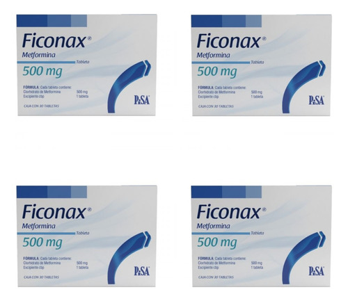 Pack 3 + 1: Ficonax 60 Tabletas 500mg