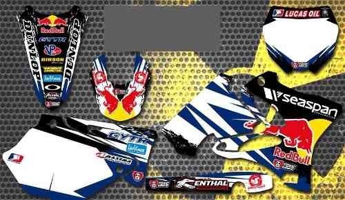 Kit Calcos Grafica 3 M Usa Yamaha Yz125 250 Ufo Restyled 