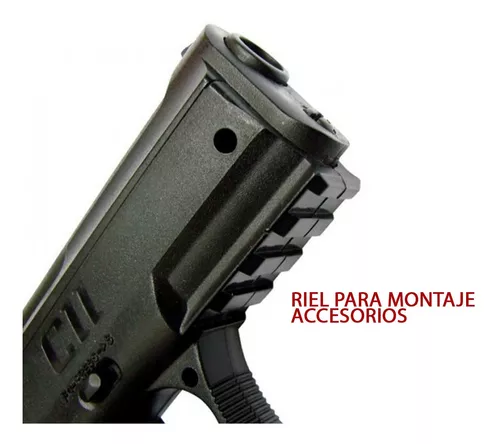 Pistola CO2 Tactica Glock 19 Balin De Acero Cal. 4.5 mm