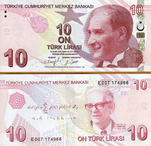 Turquía - 10 Liras - Año 2009