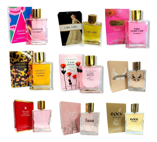 Perfume Colonia Fragancia Dama Caballero Variado X2