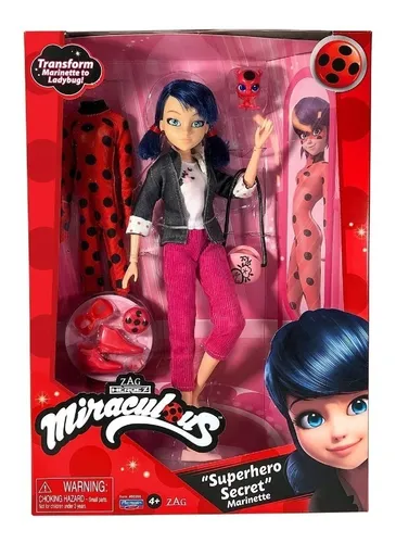 Muñeca Miraculous Marinette Ladybug Con Accesorios 26 Cm Muñeca Miraculous Marinette Ladybug Con Accesorios 26 Cm