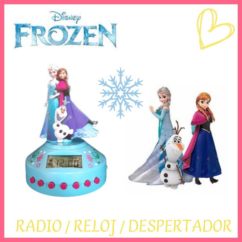 Radio Reloj Despertador Frozen