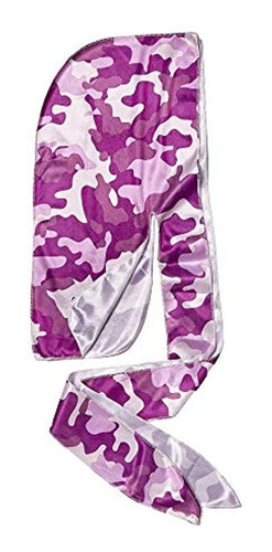 Rojo Por Beso Power Wave Militar Satinado Durag (rosa)