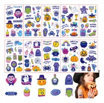 Comprar Etiquetas Engomadas Del Tatuaje De Halloween, Pegatinas De Tatuajes Temporales Impermeables Para Halloween, Juego De 10 Hojas, Juego De Pegatinas De Tatuaje De Halloween Para Niños Favores De Littryee