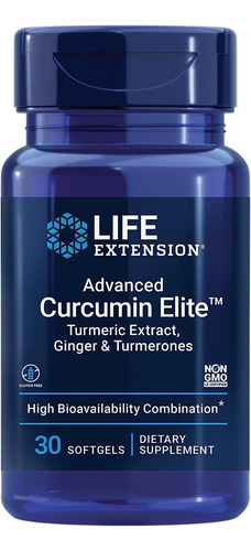 Suplemento Life Extensión Curcumina Mejora La Salud 30 Cap